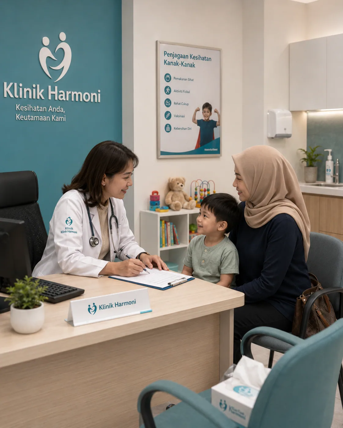 Kaunter pendaftaran Klinik Seri Murni