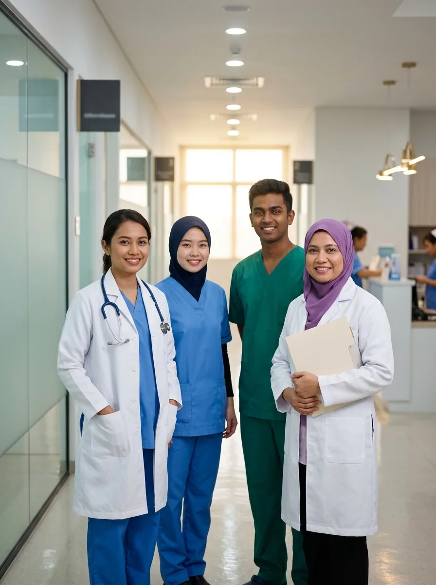 Doktor dan kakitangan Klinik Seri Murni Kajang