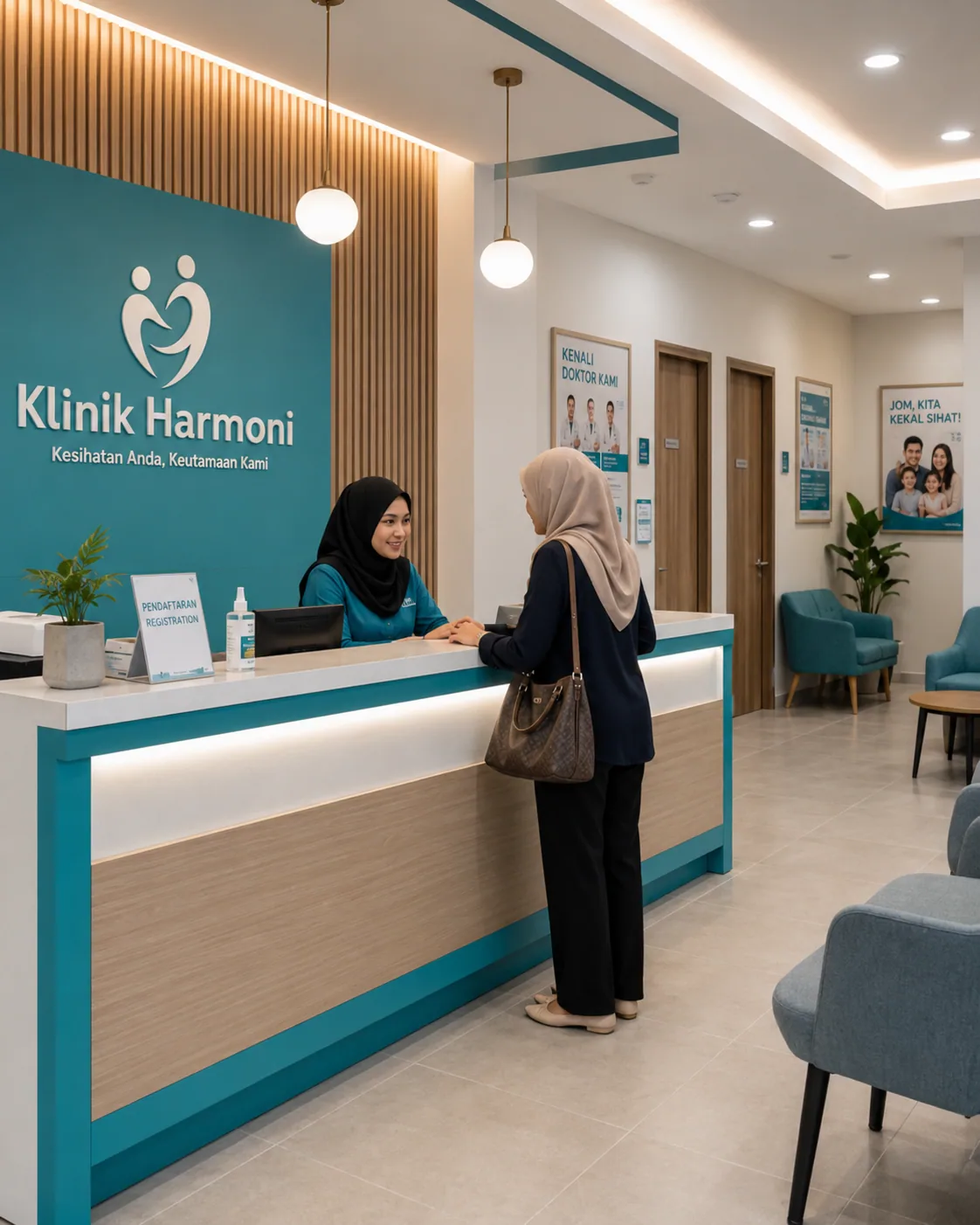 Ruang pemeriksaan kanak-kanak di Klinik Seri Murni