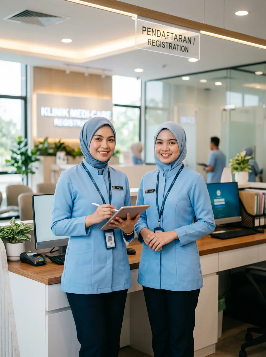 Kakitangan sokongan Klinik Seri Murni Kajang